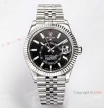 Swiss Replica Rolex New Sky-Dweller 42 Jubilee Grey Dial Watch 9001 Movement